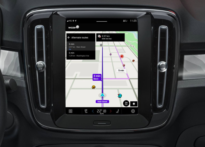 WAZE APP IS NOW AVAILABLE IN YOUR VOLVO CAR
